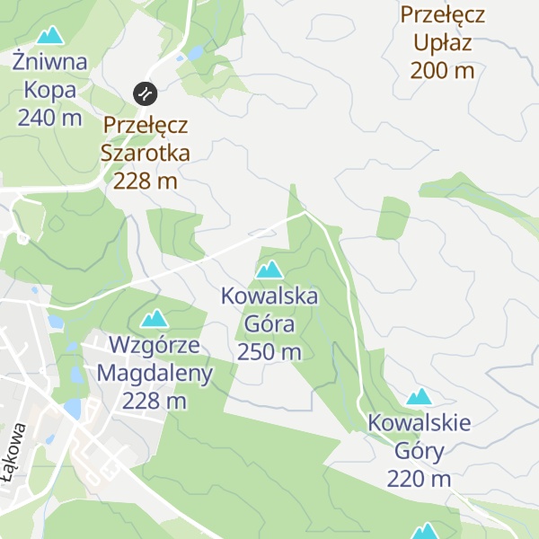 Map of Kowalska Góra