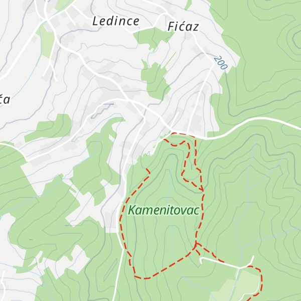 Map of Mountain lodge Kamenitovac