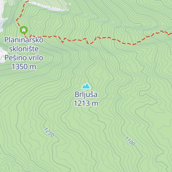 Map of Brljuša