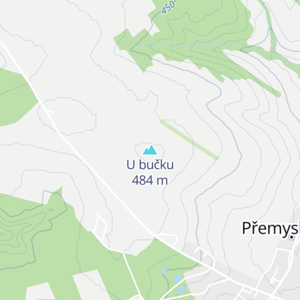Map of U bučku