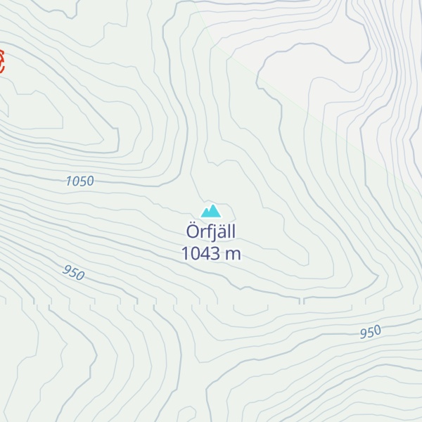 Map of Örfjäll