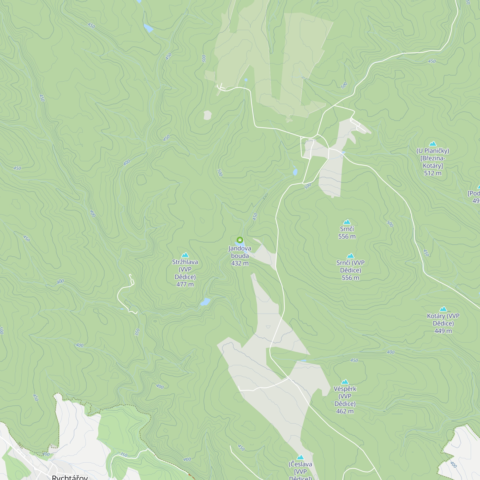 Jandova bouda map