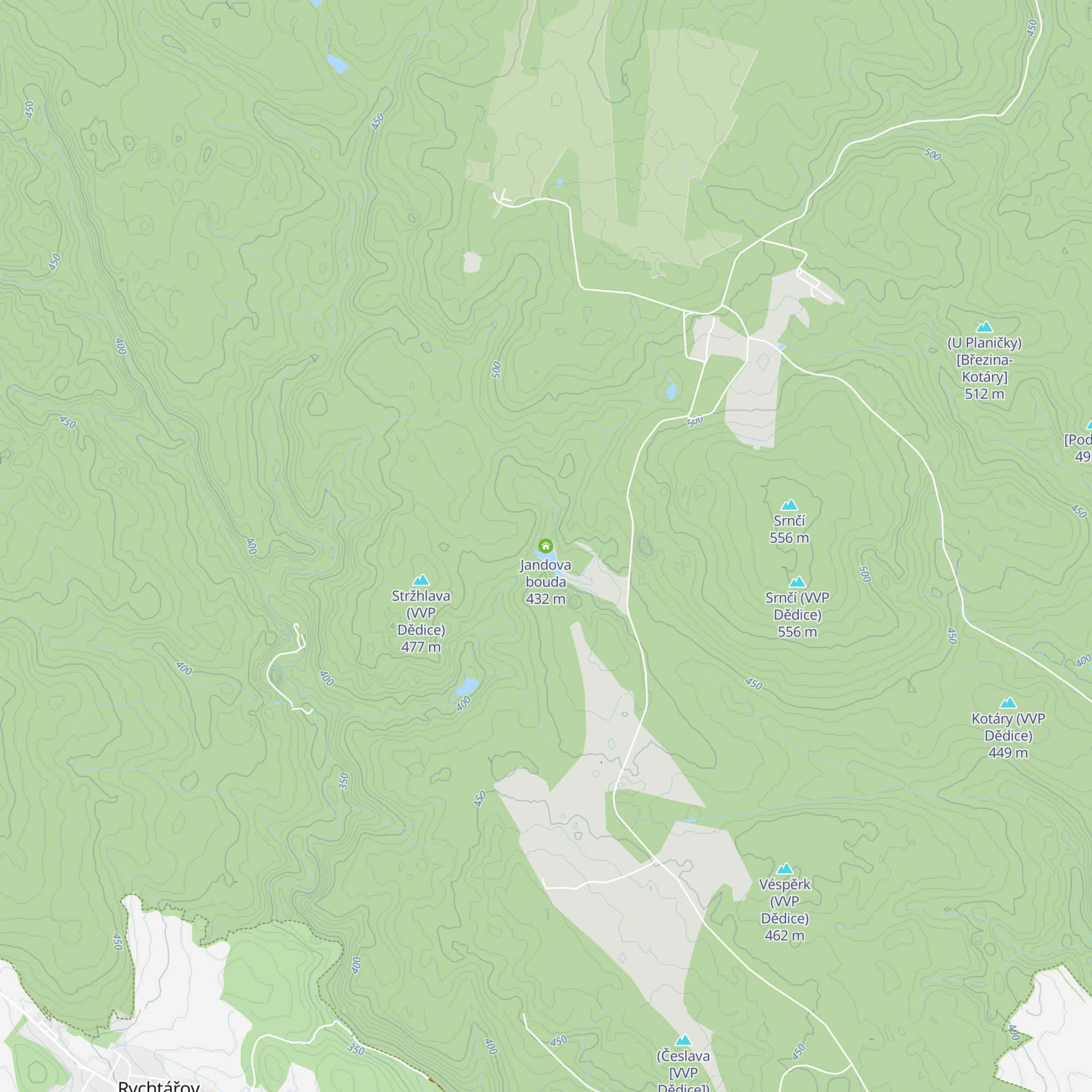 Jandova bouda map
