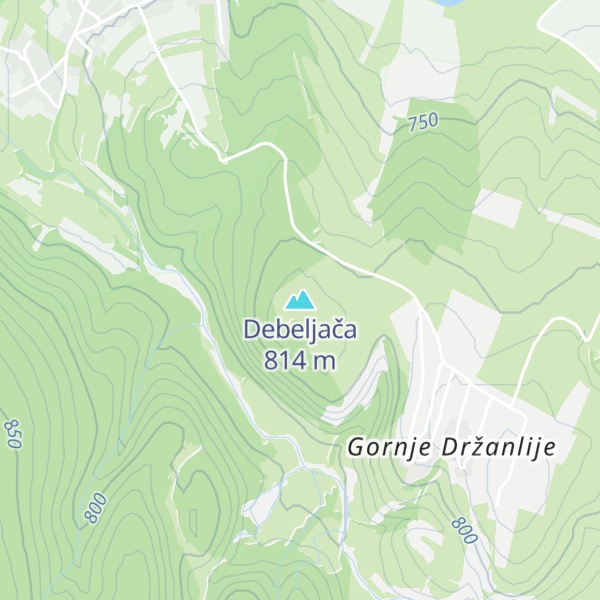 Map of Debeljača