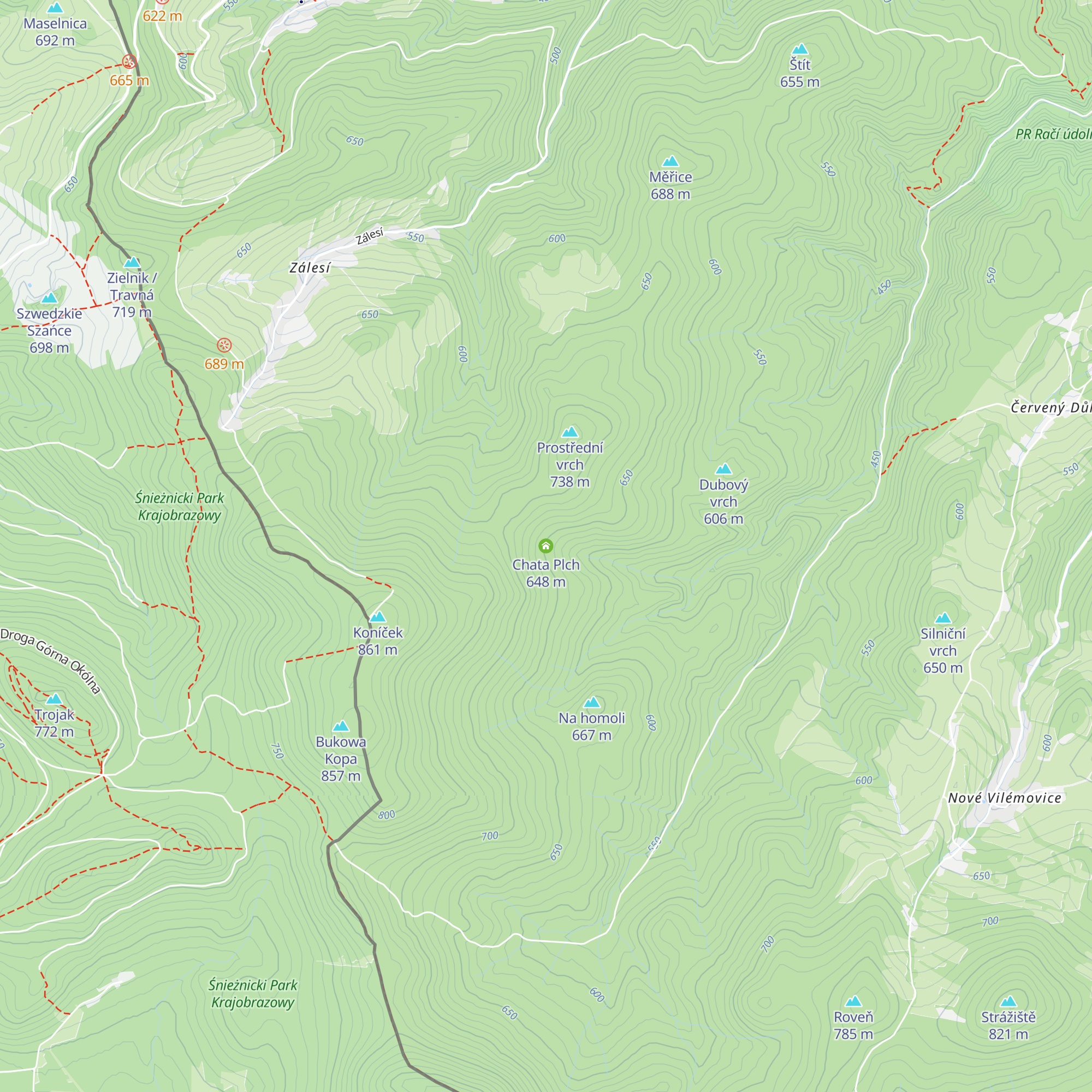 Chata Plch map