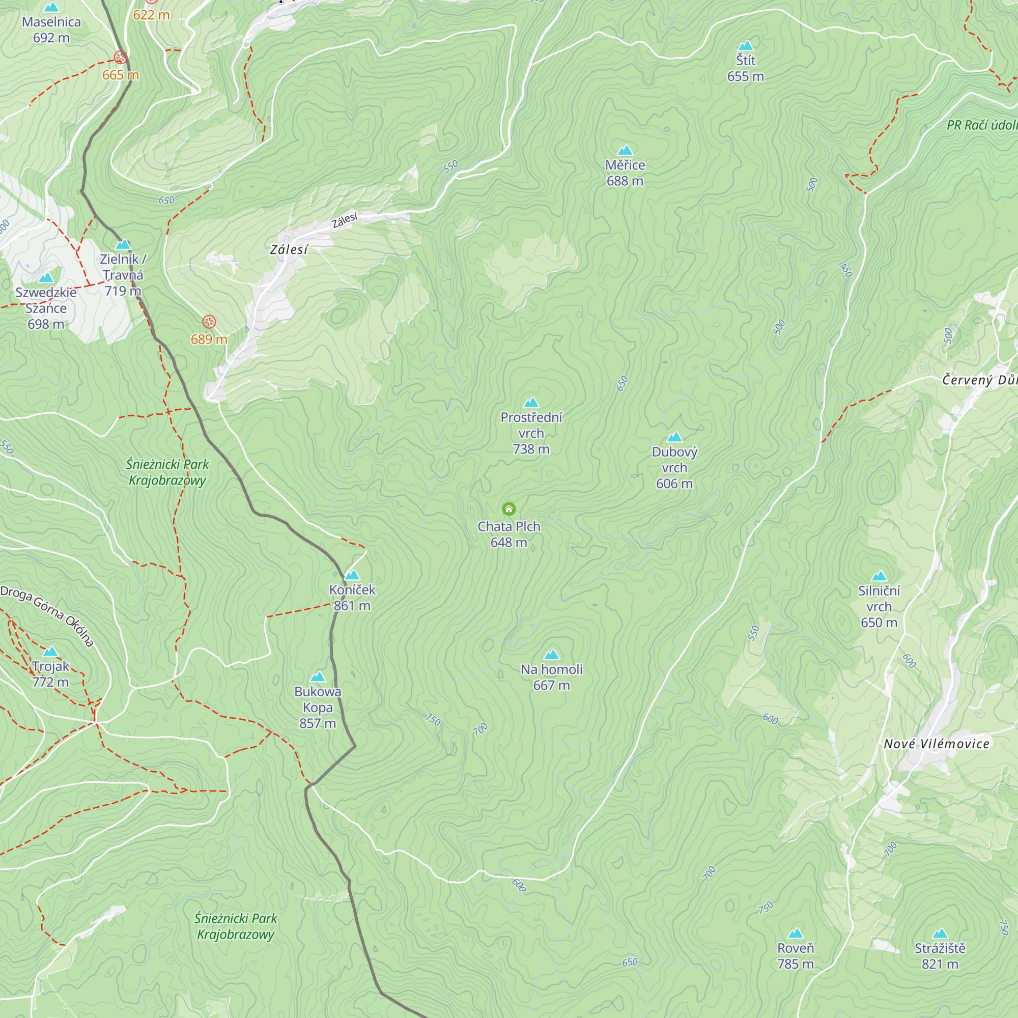 Chata Plch map