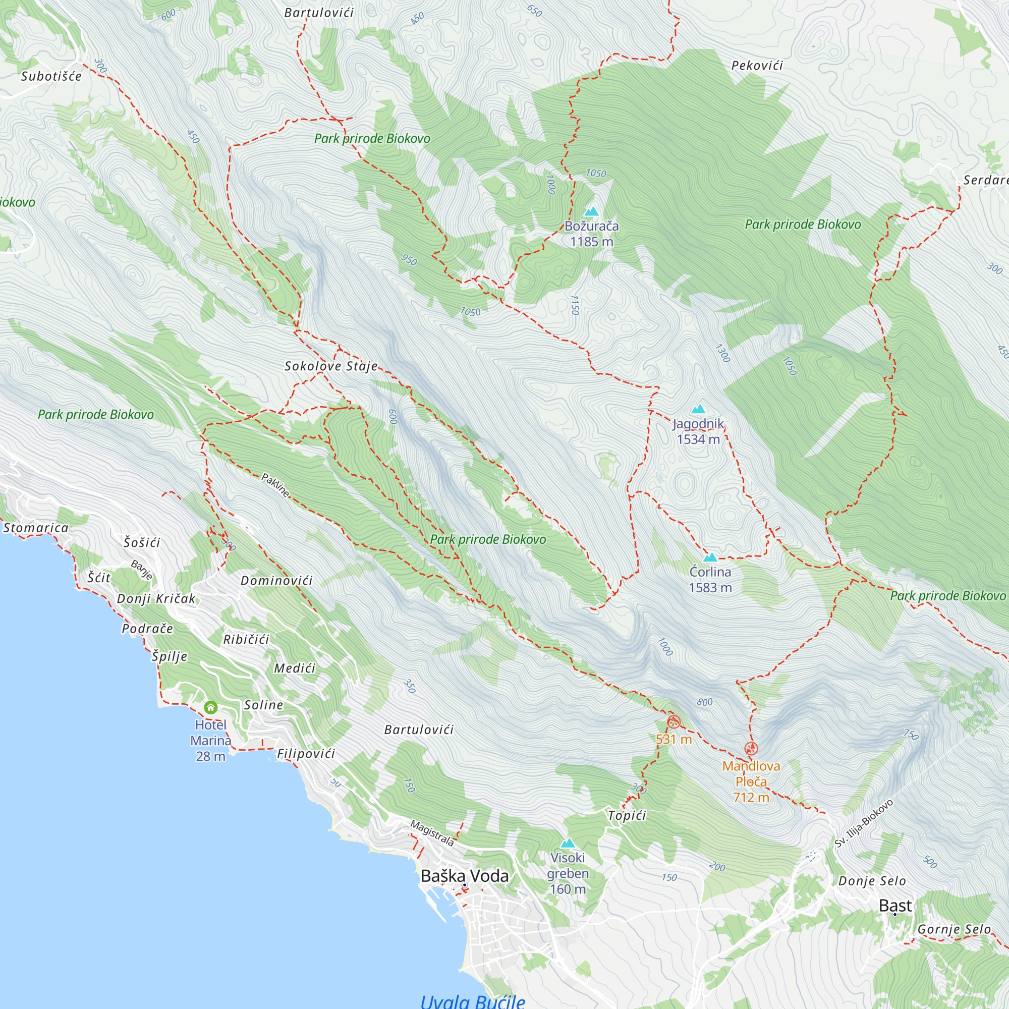 Planinaska kuća Bukovac map