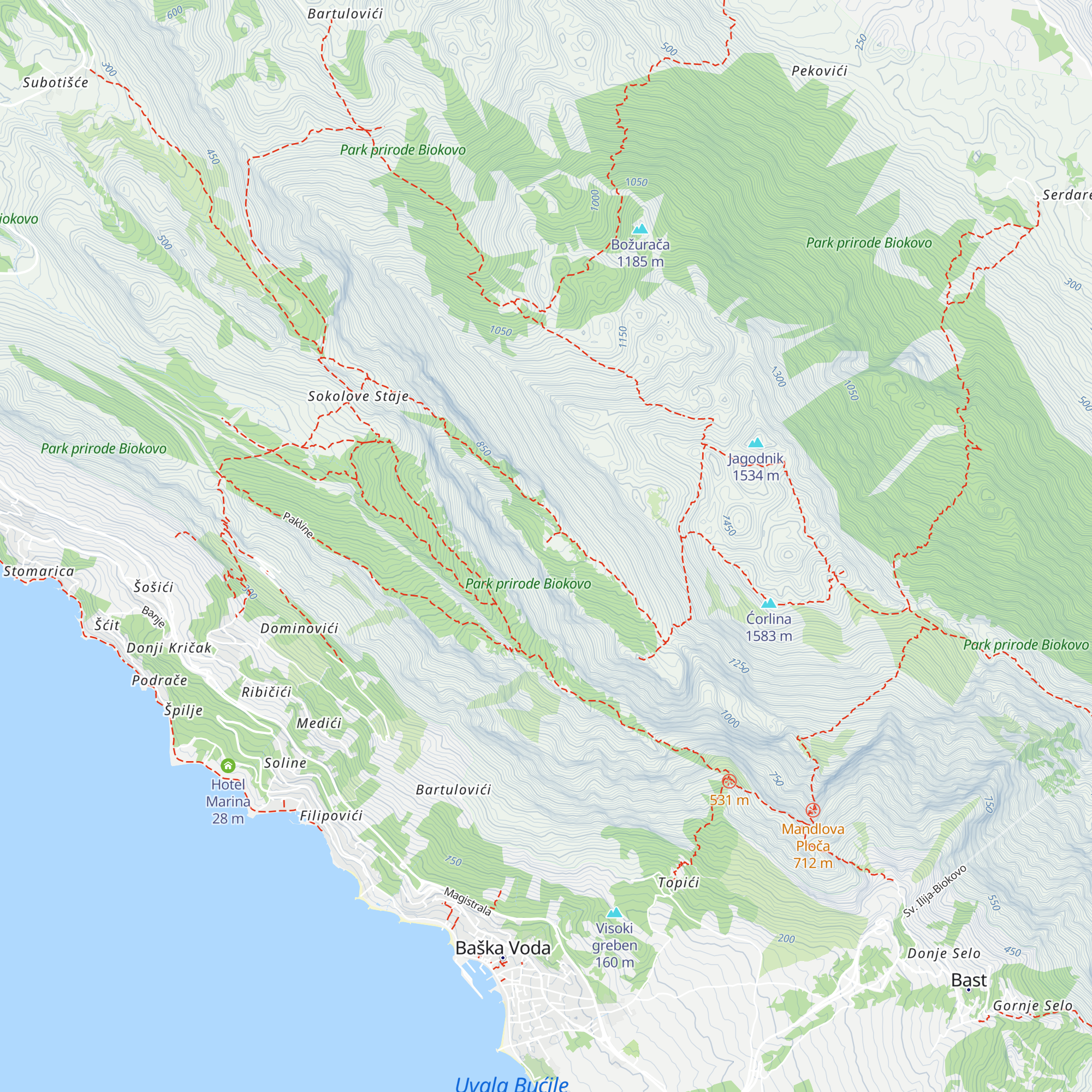 Planinaska kuća Bukovac map