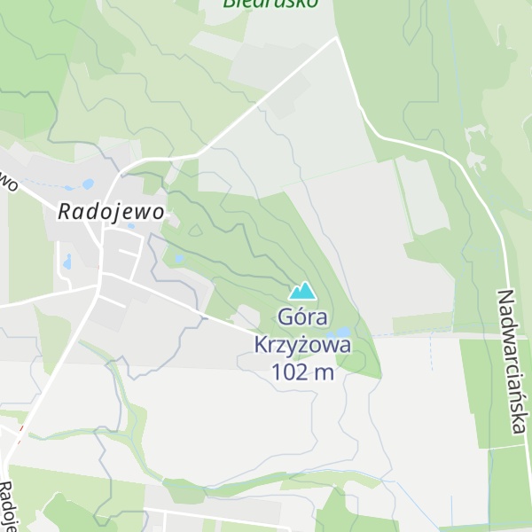 Map of Kokoryczowe Wzgórze