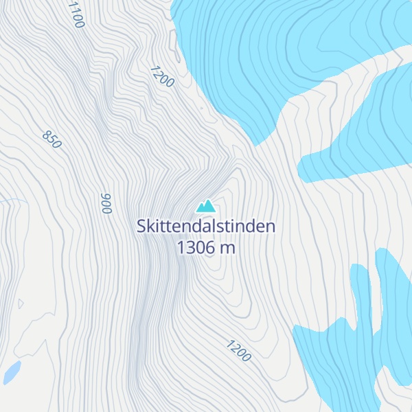 Map of Skittendalstinden