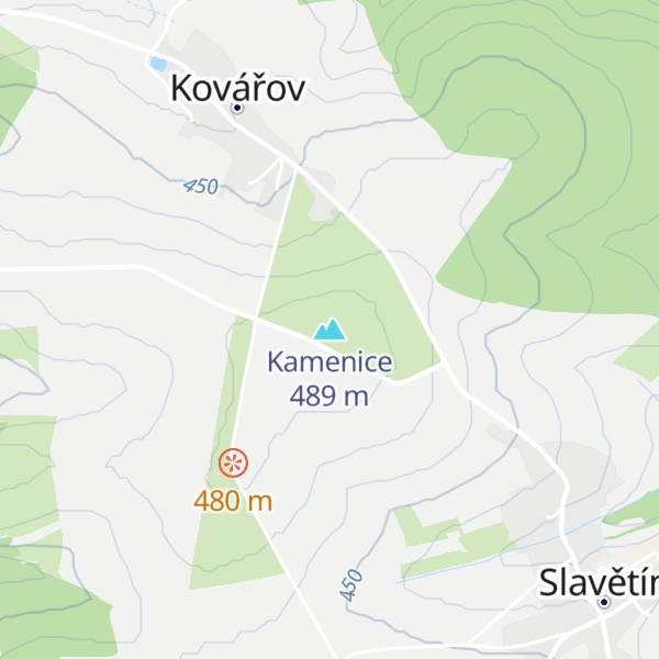 Map of Kamenice