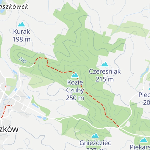 Map of Kozie Czuby