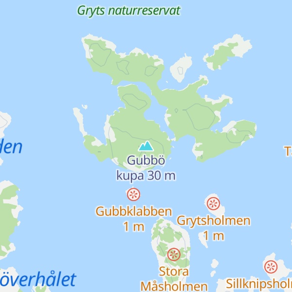 Map of Gubbö kupa