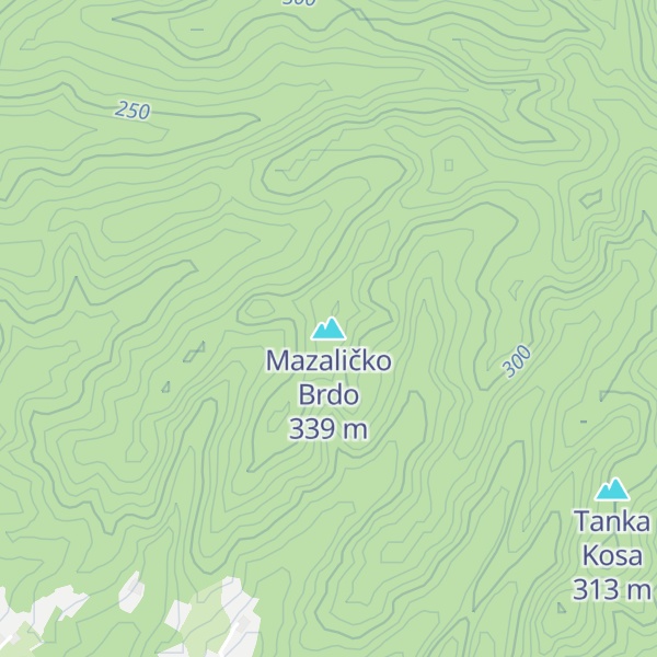 Map of Mazaličko Brdo