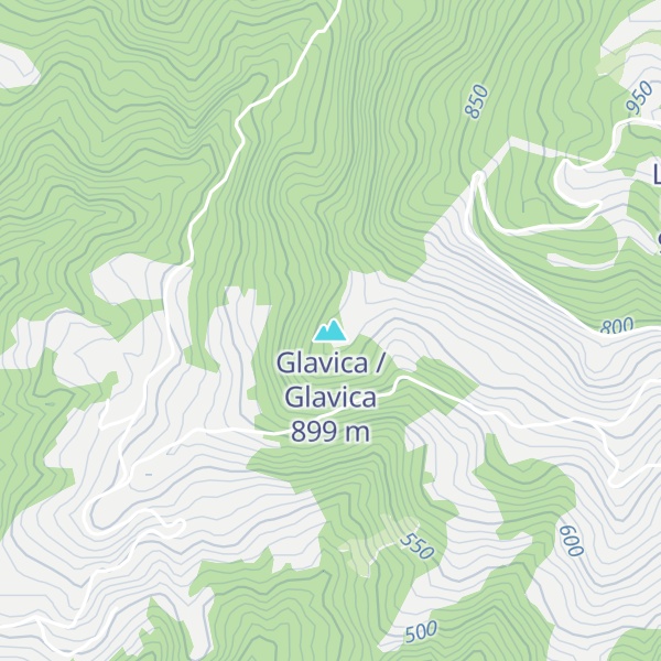 Map of Glavica / Glavica