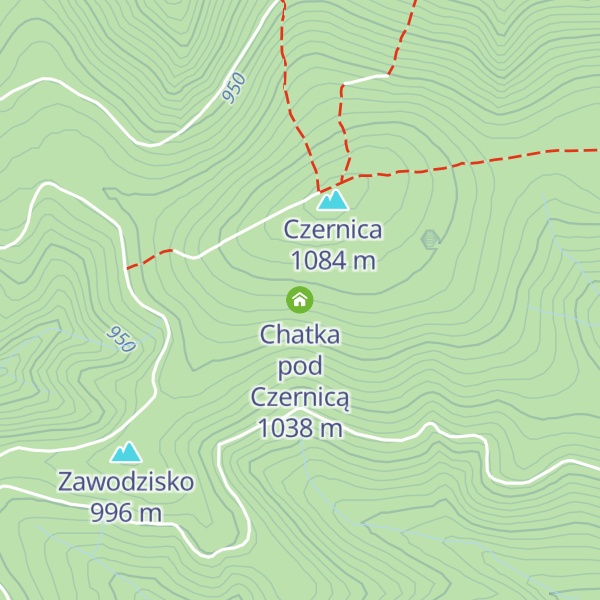 Map of Chatka pod Czernicą