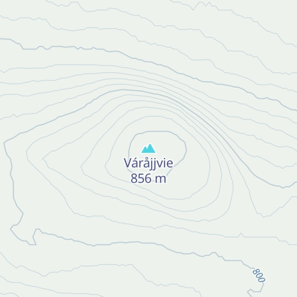 Map of Váråjjvie