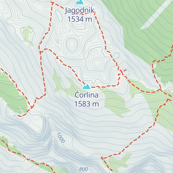 Map of Ćorlina