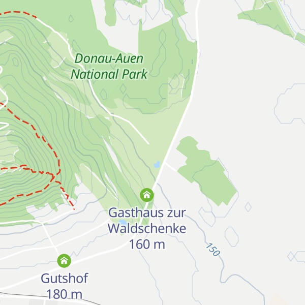 Map of Golfrestaurant Hainburg