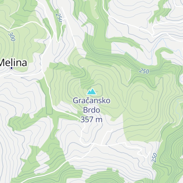 Map of Gračansko Brdo