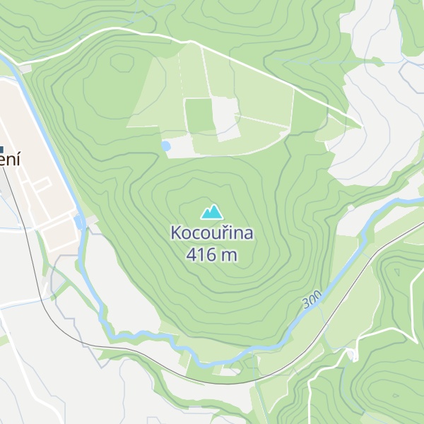 Map of Kocouřina