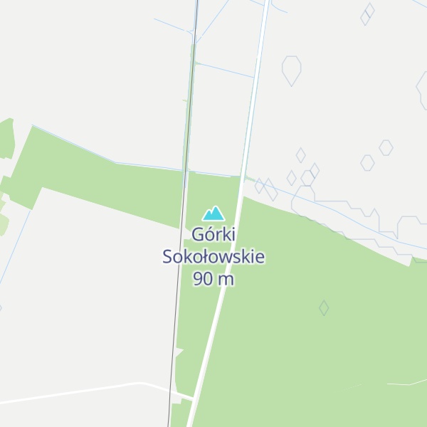 Map of Górki Sokołowskie