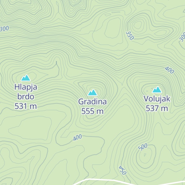 Map of Gradina