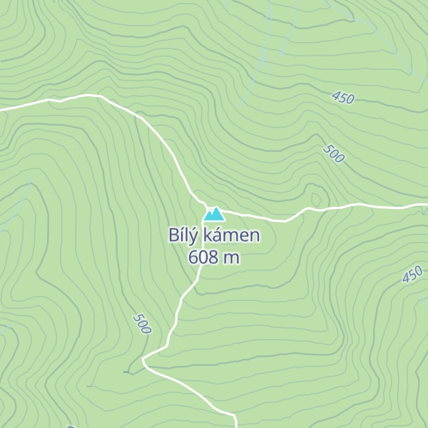 Map of Bílý kámen