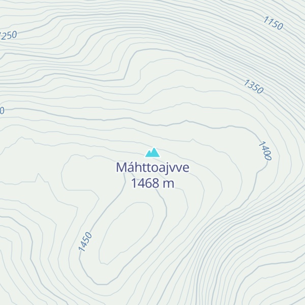 Map of Máhttoajvve