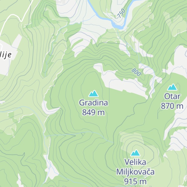 Map of Gradina
