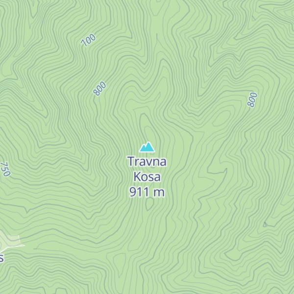 Map of Travna Kosa