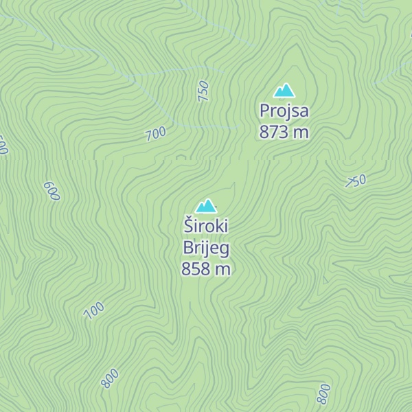 Map of Široki Brijeg