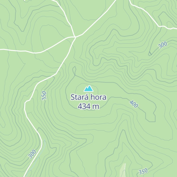 Map of Stará hora