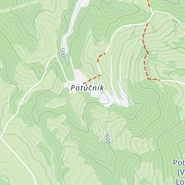 Map of Chata Anna Potůčník