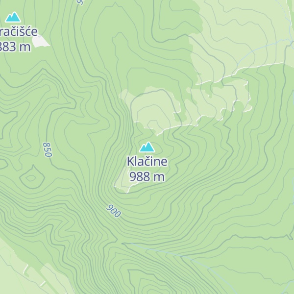 Map of Klačine