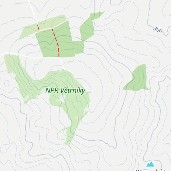 Map of Větrník