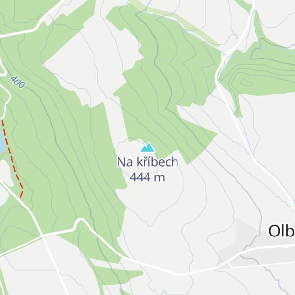 Map of Na kříbech