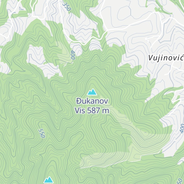 Map of Ðukanov Vis