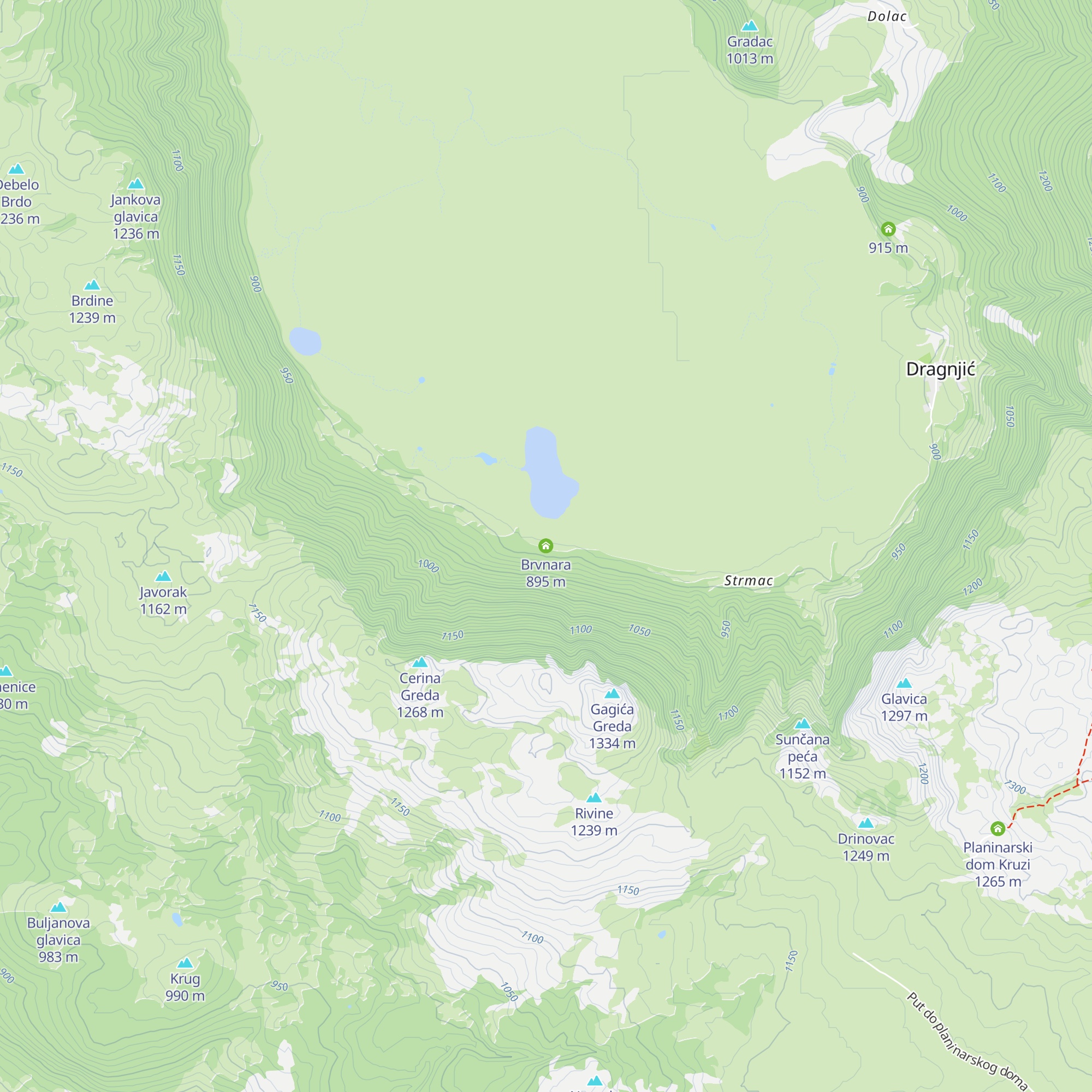 Brvnara map