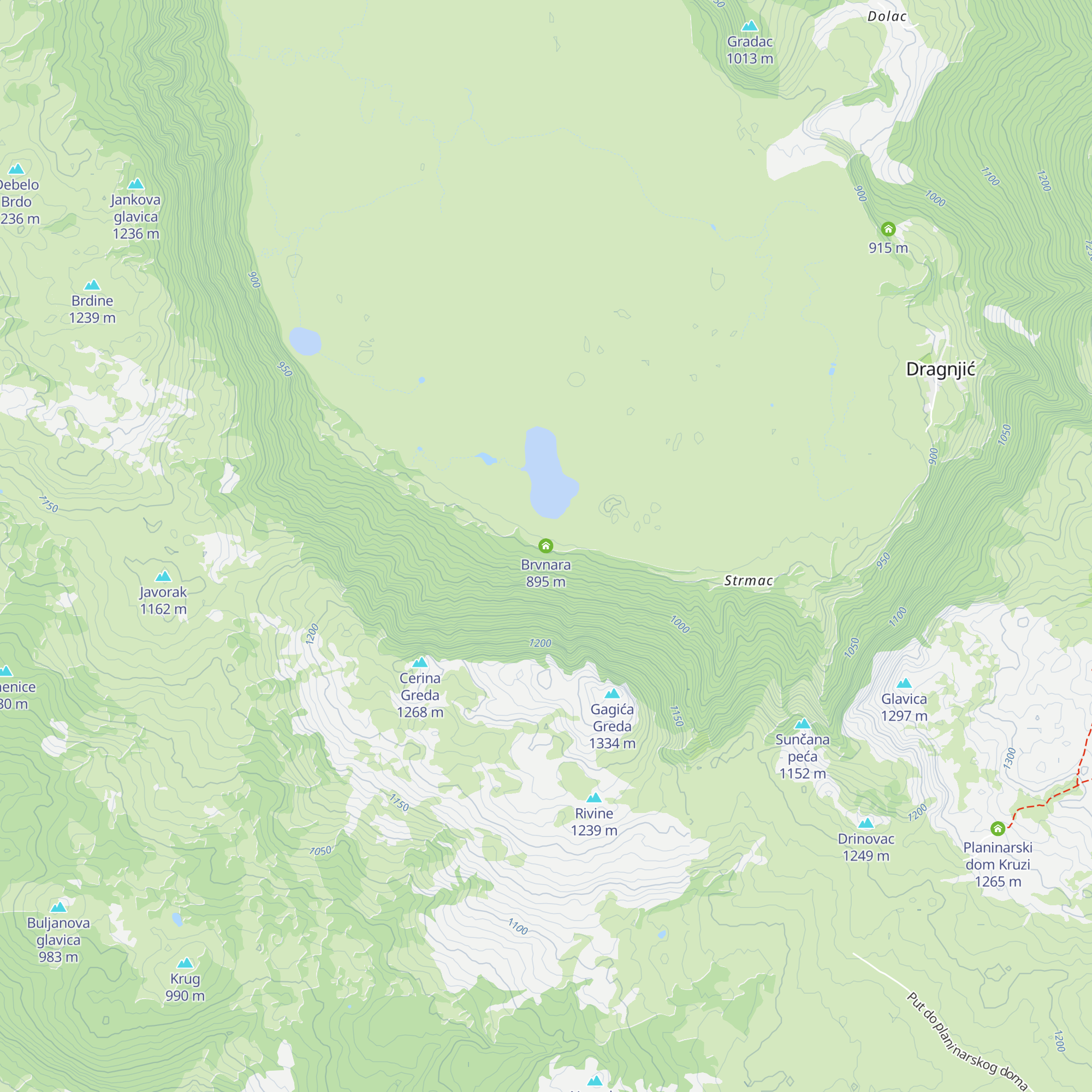 Brvnara map