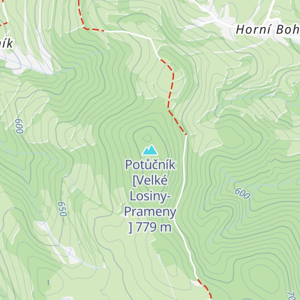 Map of Potůčník [Velké Losiny-Prameny ]