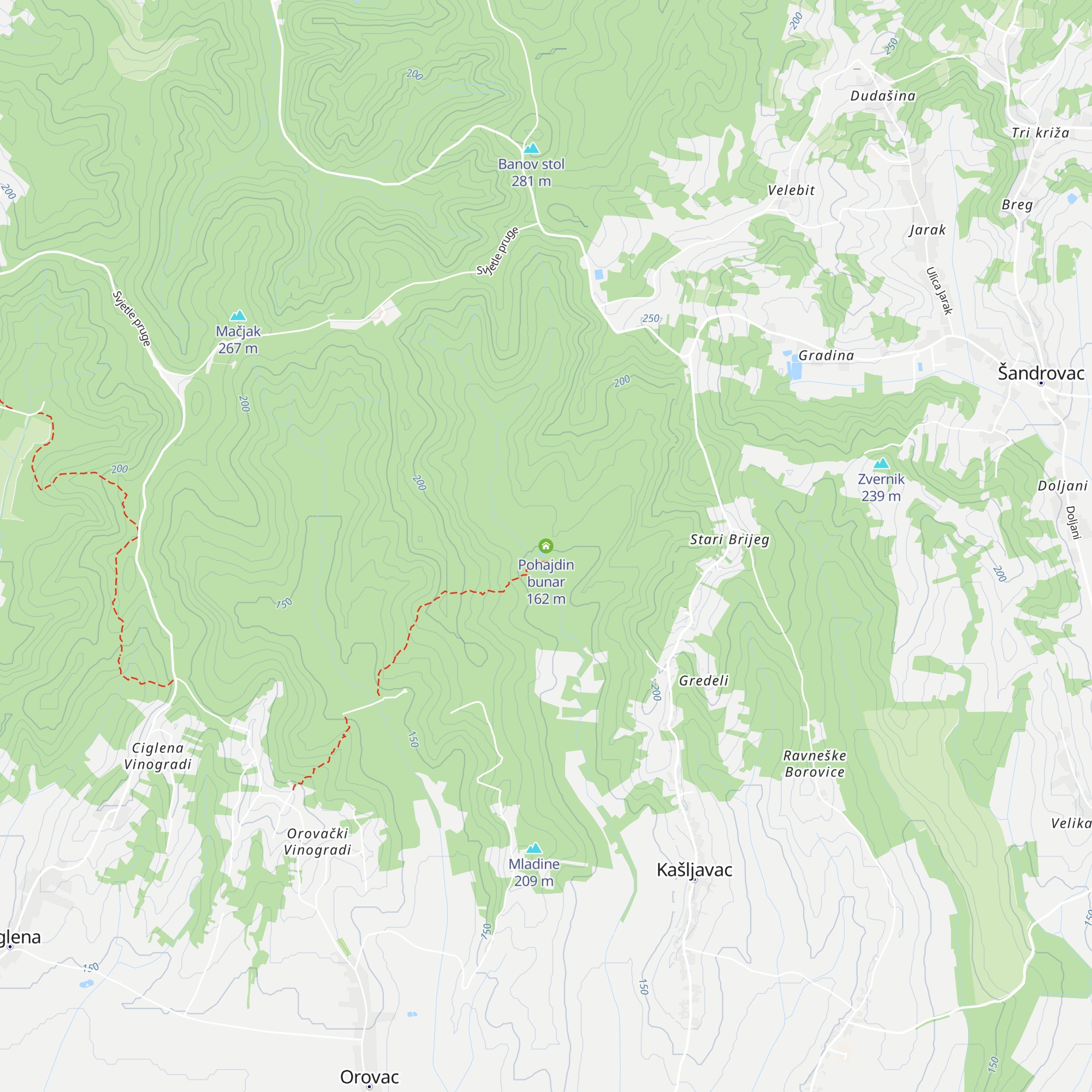 Pohajdin bunar map