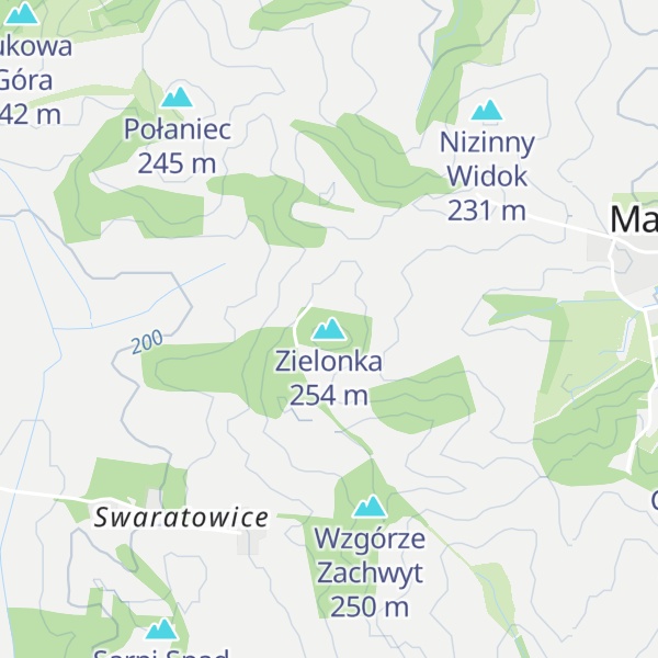 Map of Zielonka