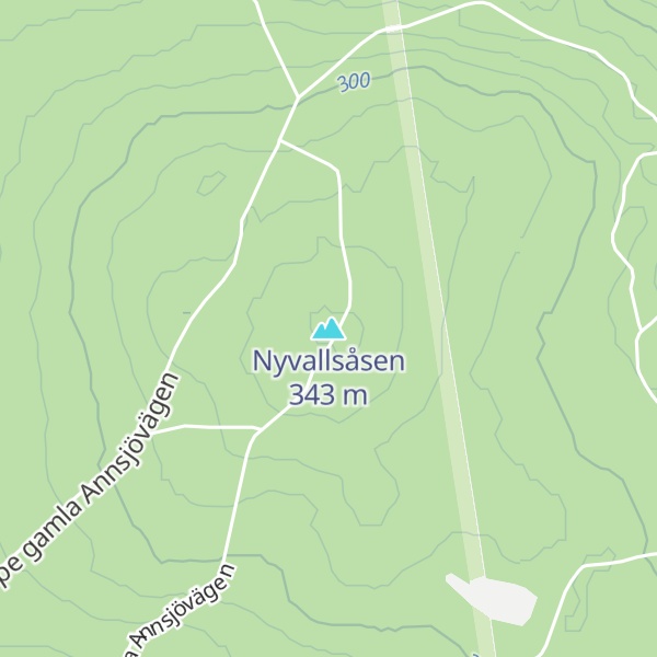 Map of Nyvallsåsen