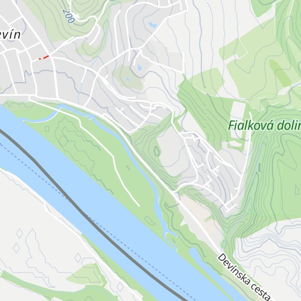 Map of Šibeničník