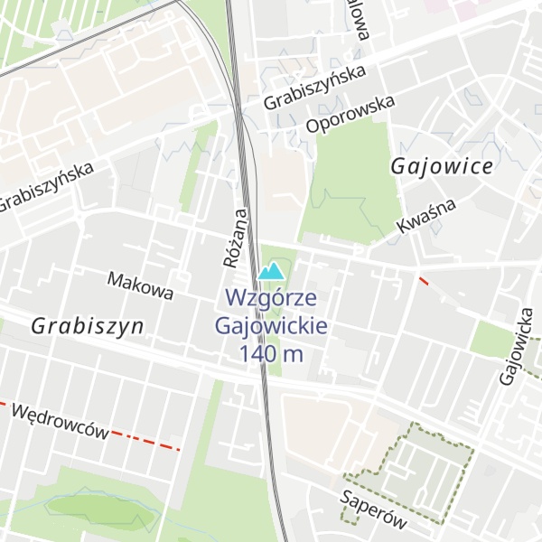 Map of Wzgórze Gajowickie