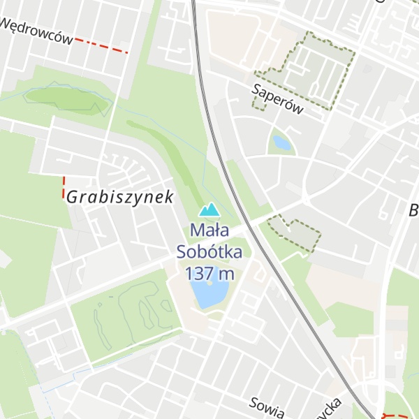 Map of Mała Sobótka