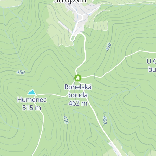 Map of Rohelská bouda