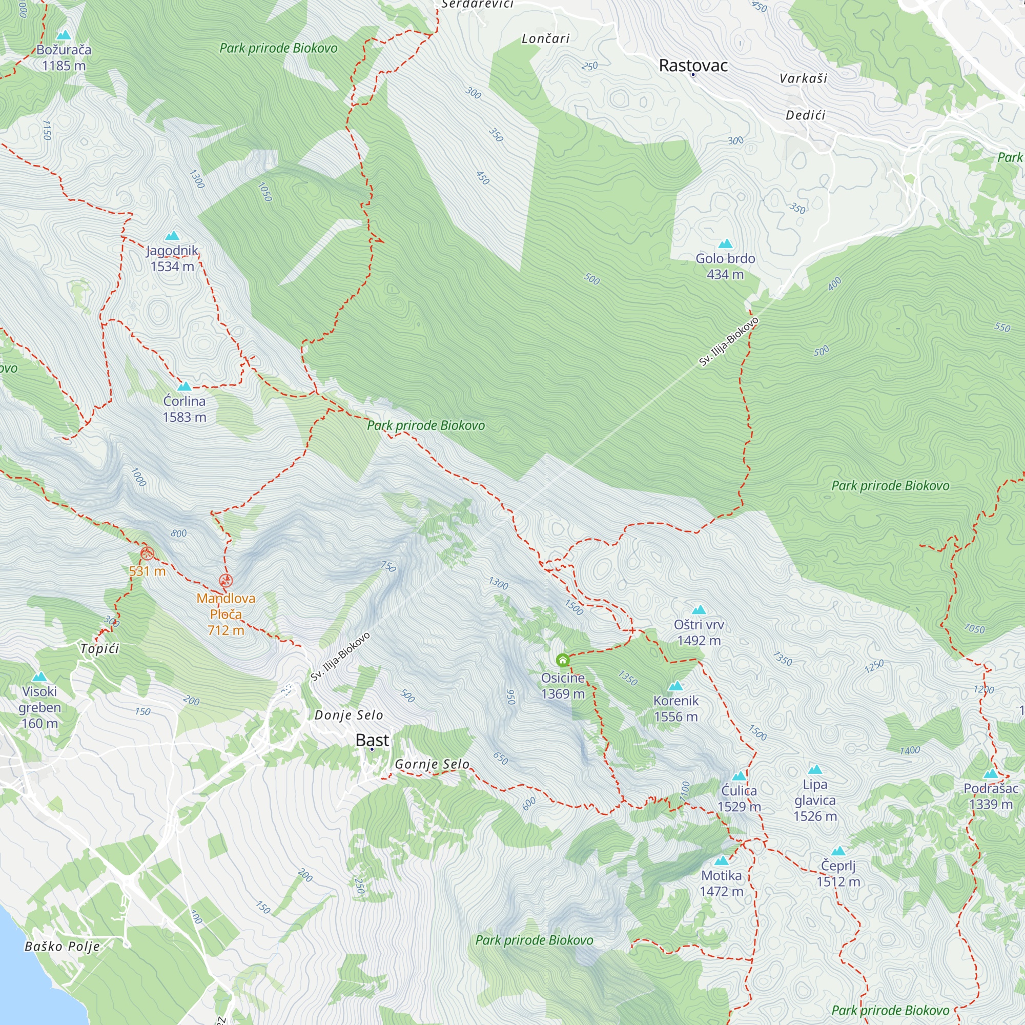 Sv. Ilija map