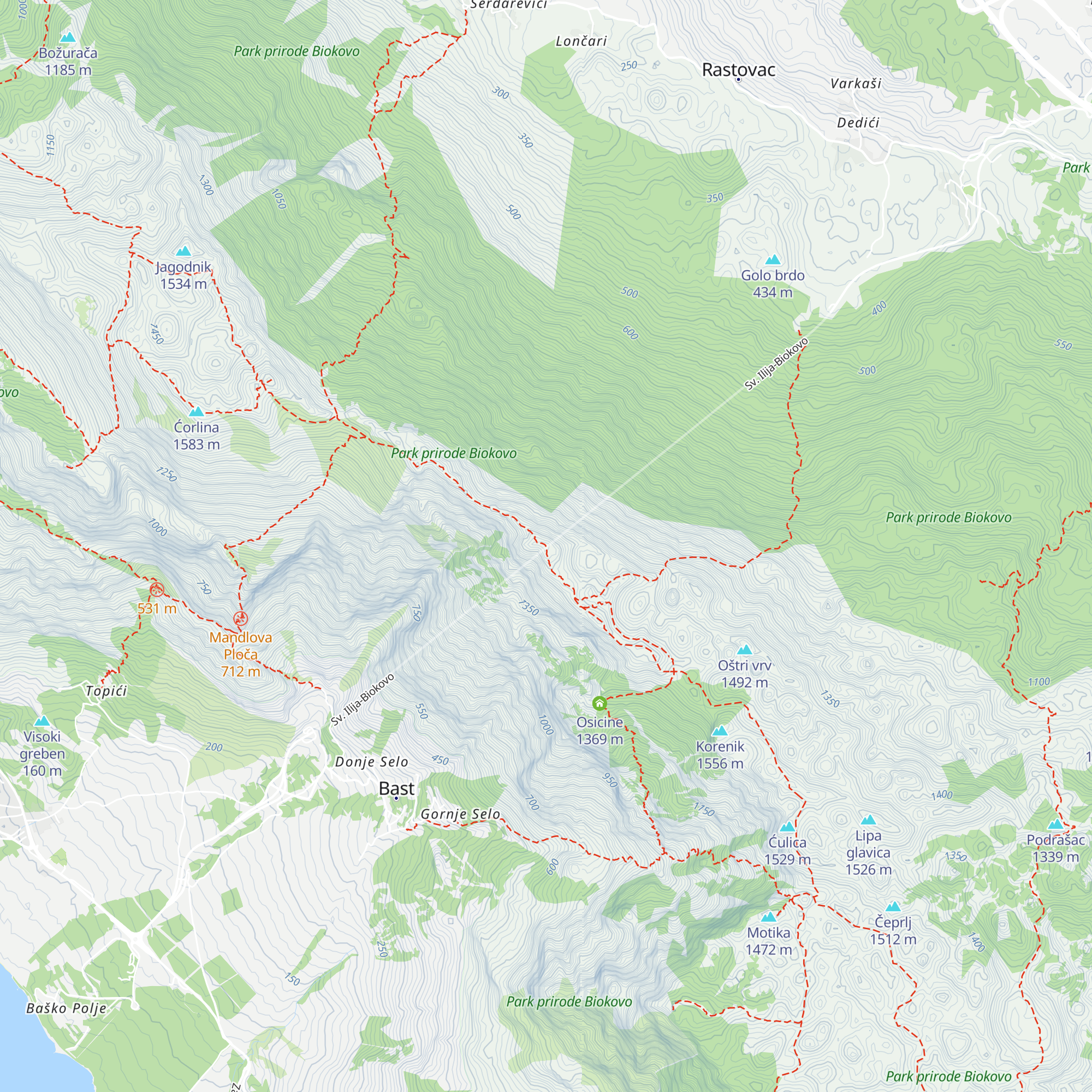Sv. Ilija map